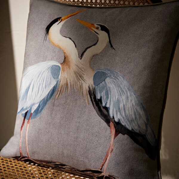 Heron Grey Cushion