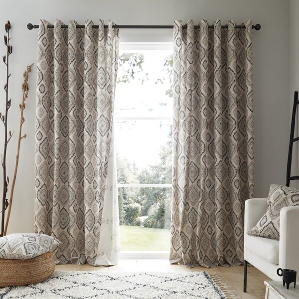 Pineapple Elephant Ziri Eyelet Curtains