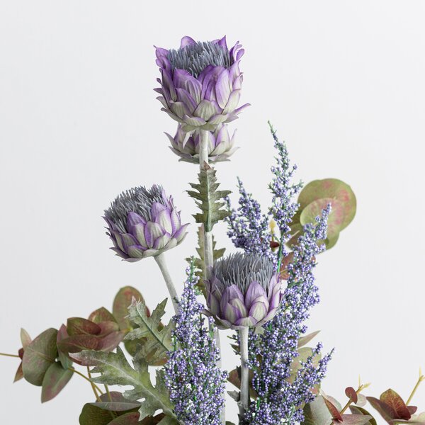 Artificial Thistle Berry and Eucalyptus Letterbox Bouquet