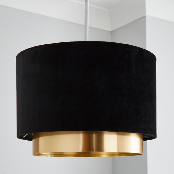 Nesa Two Tier Velvet Lamp Shade