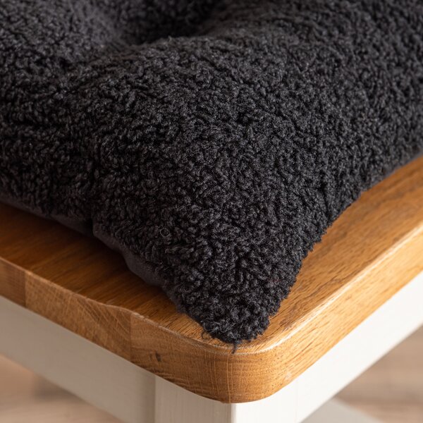 Faux Shearling Seat Pad