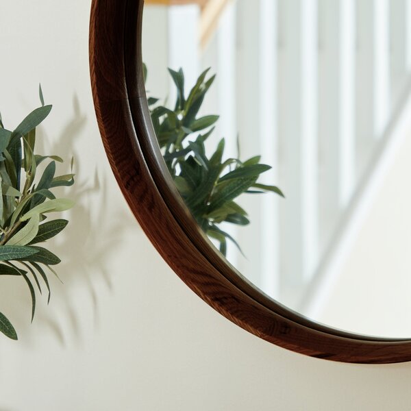 Elements Round Framed Wall Mirror