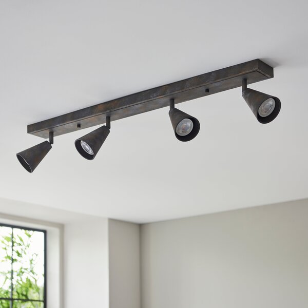 Grove 4 Light Semi Flush Spotlight Bar