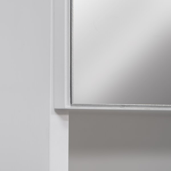 Kleankin Wall-Mounted Bathroom Sanctuary: Double-Door Cabinet with Adjustable Shelving, Crisp White Finish Aosom UK