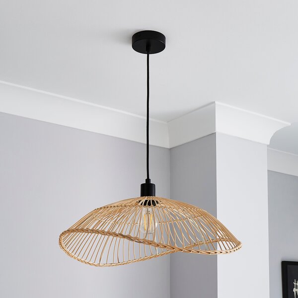 Elements Jaula Rattan Pendant Light