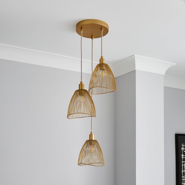 Elements Jaula 3 Light Cluster Ceiling Light