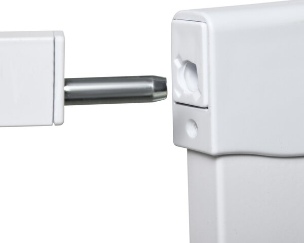 PawHut Pressure Fit Safety Gate for Doorways and Staircases, Dog Gate w/ Auto Closing Door, Pet Barrier for Hallways w/ Double Locking - White