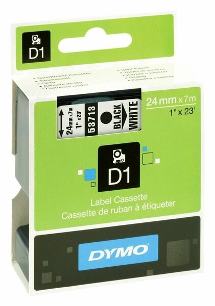 Laminated Tape for Labelling Machines Dymo S0720930 White/Black Black/White 24 mm