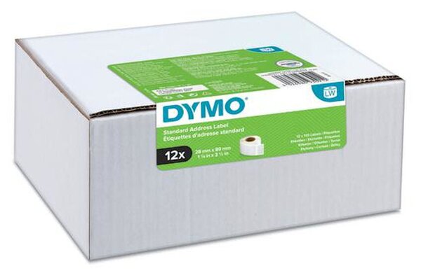 Printer Labels Dymo 2093091 White Black/White (12 Units)