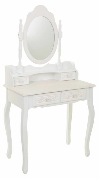 Dresser Alexandra House Living White Cream 40 x 140 x 75 cm