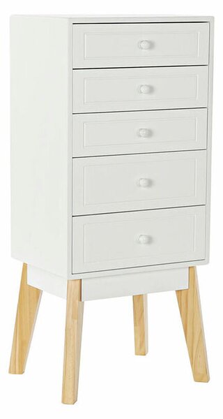 Chest of drawers DKD Home Decor White Natural MDF Wood 40 x 30 x 90 cm