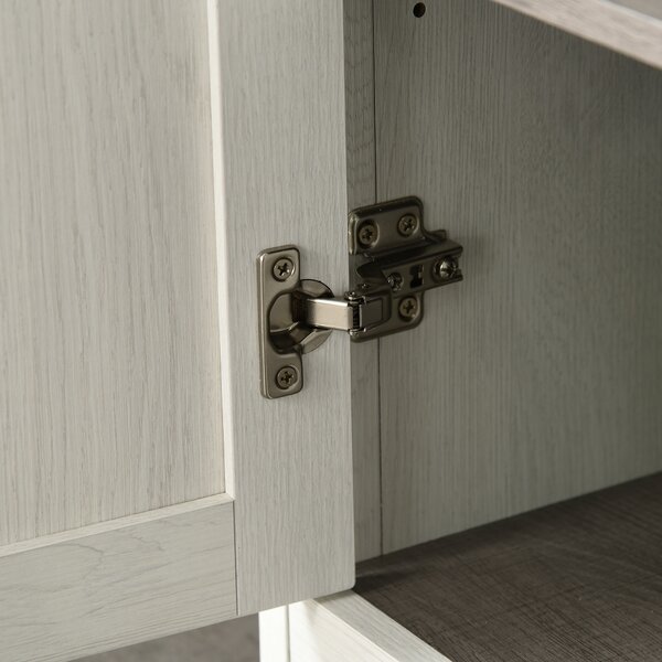 Kleankin Narrow Bathroom Cabinet, Tall Storage Unit with 3 Shelves, Adjustable Interior Shelf, Vintage White Aosom UK