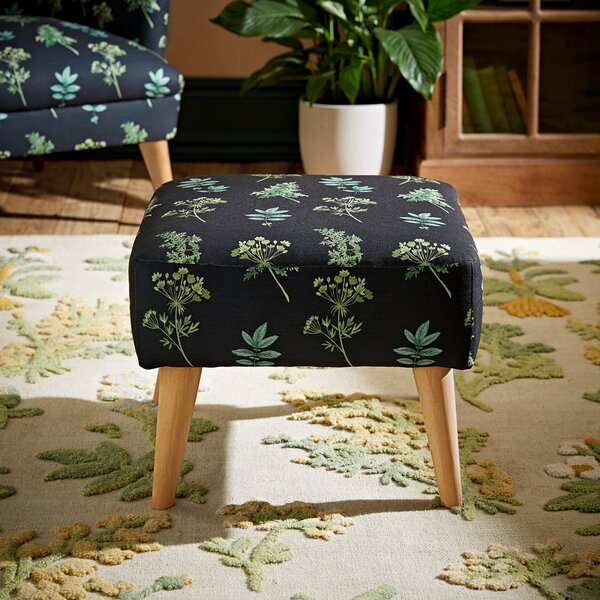 Marlow Marsh Botanical Print Footstool