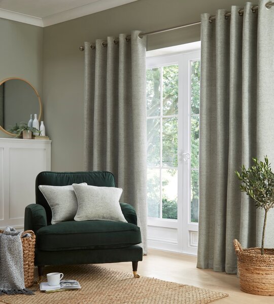 Churchgate Swithland Herringbone Eyelet Curtains