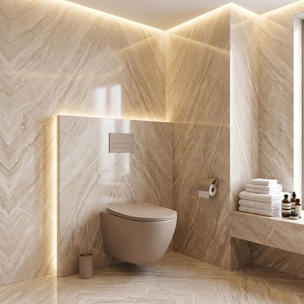 Toilet bowl REA Focus Tornado Taupe