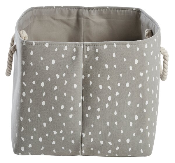 Dotty Storage Basket Grey