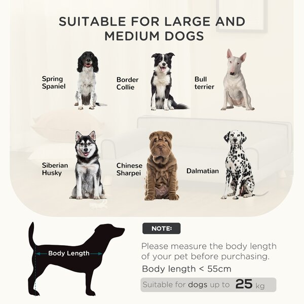 PawHut Dog Sofa with Water-resistant Fabric, Pet Chair Bed for Large, Medium Dogs, Grey, 100 x 62 x 32 cm Aosom UK