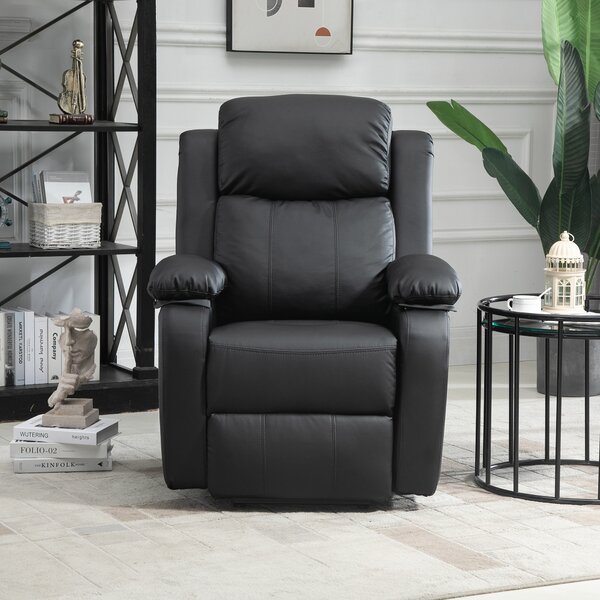 HOMCOM Electric Power Lift Recliner Chair Vibration Massage Reclining Chair with Remote Control and Side Pocket, Black Aosom UK