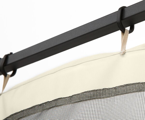 Outsunny Universal Mosquito Netting, Replacement Mesh Sidewall for Patio Gazebos & Canopy Tents, 352 x 207cm, Beige