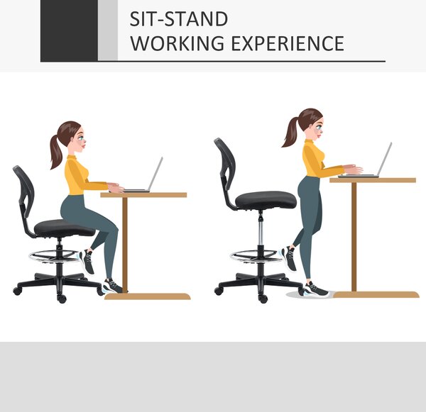 Vinsetto Ergonomic Mesh Office Chair, Draughtsman Chair, Tall Office Chair with Footrest Ring and Height Black, Black Aosom UK