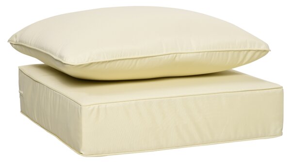 Outsunny 4 Pieces Outdoor Seat and Back Cushion Set Patio Deep Seating Chair Replacement Cushion, Beige