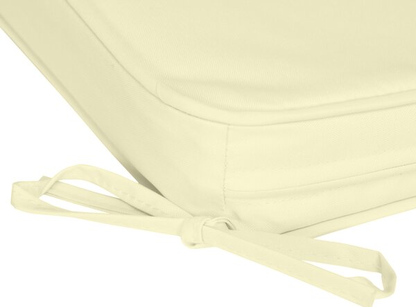 Outsunny Garden Chair Cushions: Set of 6 Plush Seat Pads for Alfresco Comfort, 42Lx42Wx5T cm, Cream White Aosom UK