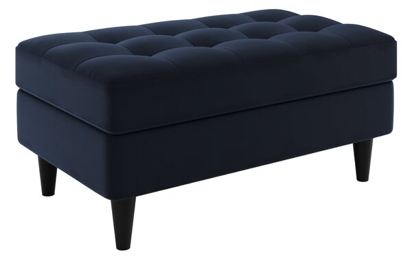 Zoe Velvet Storage Footstool