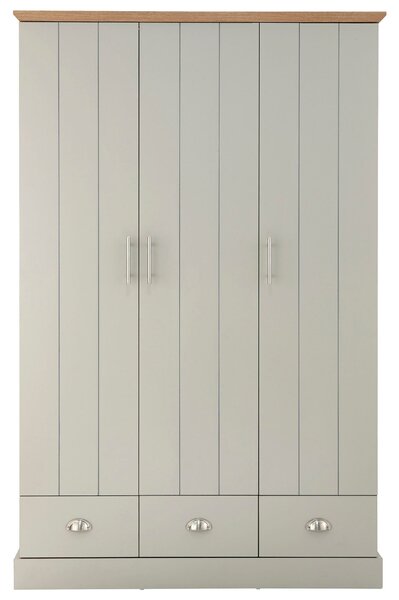 Kendal Triple Wardrobe, Grey