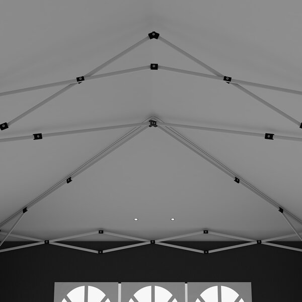 Outsunny 3 x 6m Pop Up Gazebo with Sides, Portable Height Adjustable Party Tent with Storage Bag for Garden and Event, Black Aosom UK