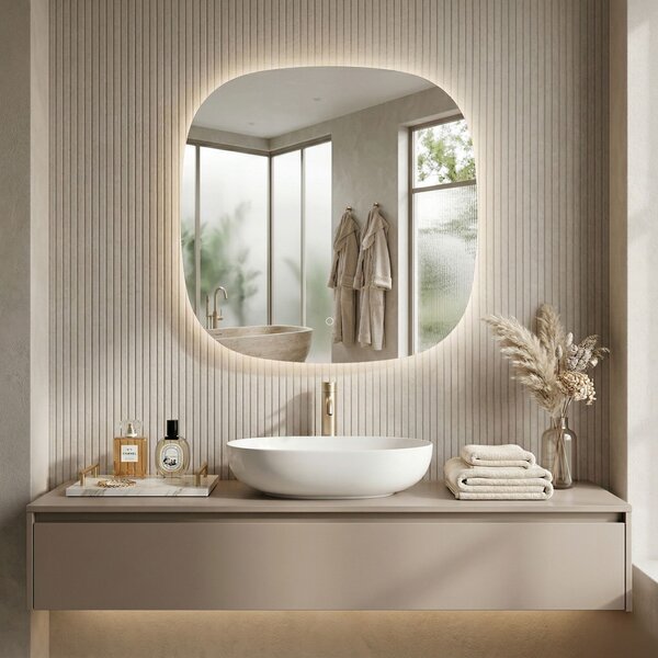 Mirror LED 70x70cm TOP