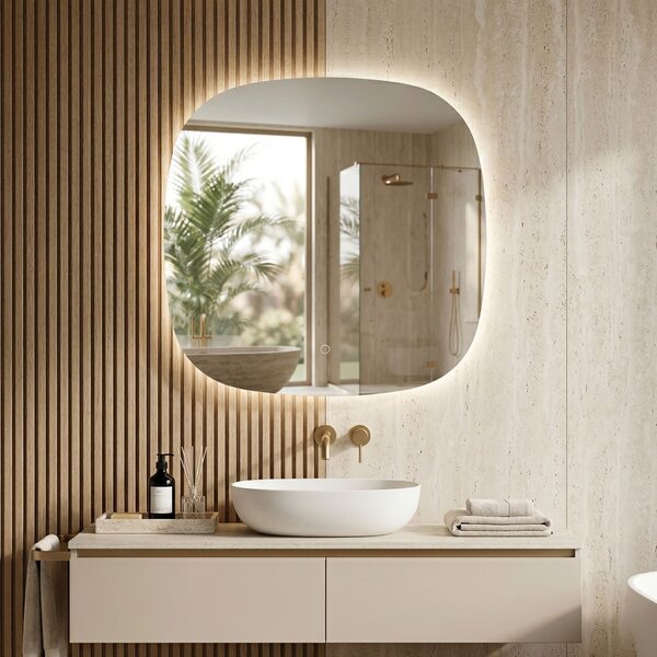 Mirror LED 70x70cm TOP