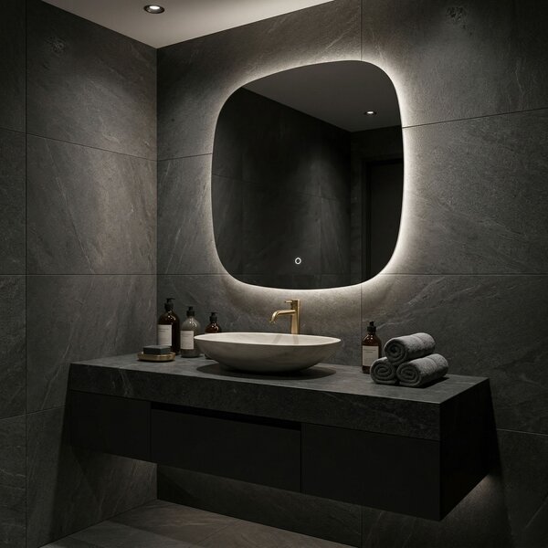 Mirror LED 70x70cm TOP