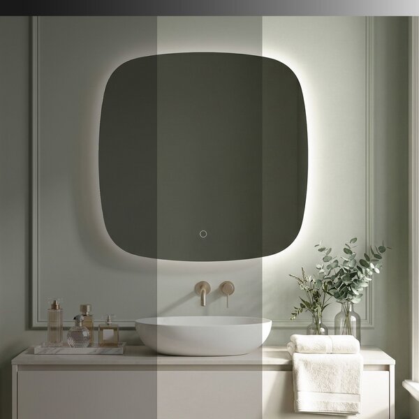 Mirror LED 70x70cm TOP
