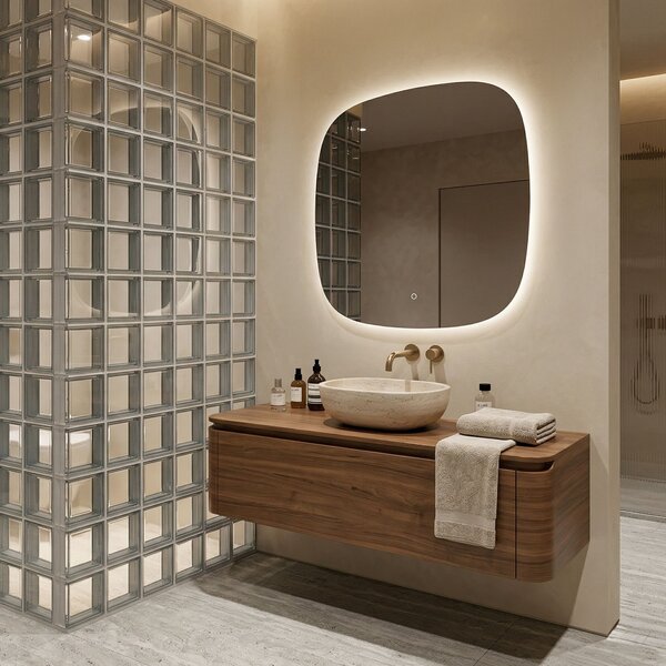 Mirror LED 70x70cm TOP