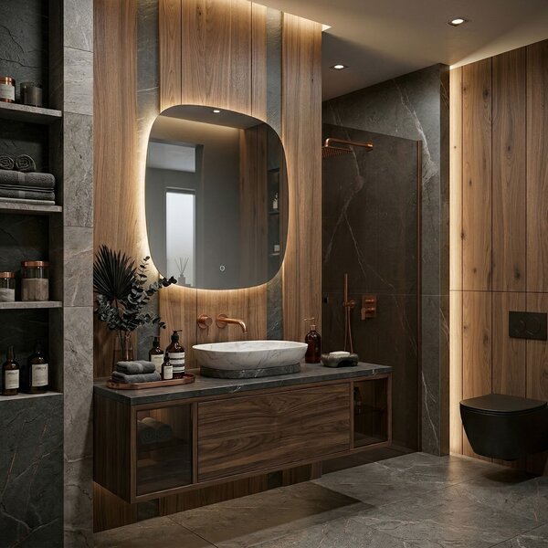 Mirror LED 70x70cm TOP