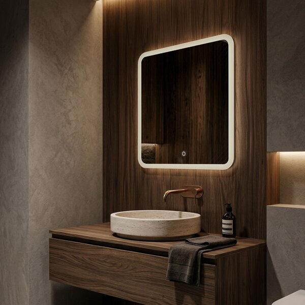 Mirror LED 70x70cm TOP-2