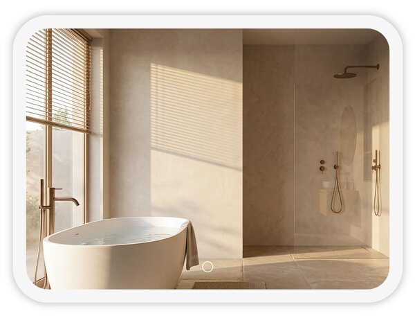 Mirror LED 80x60cm TOP-3