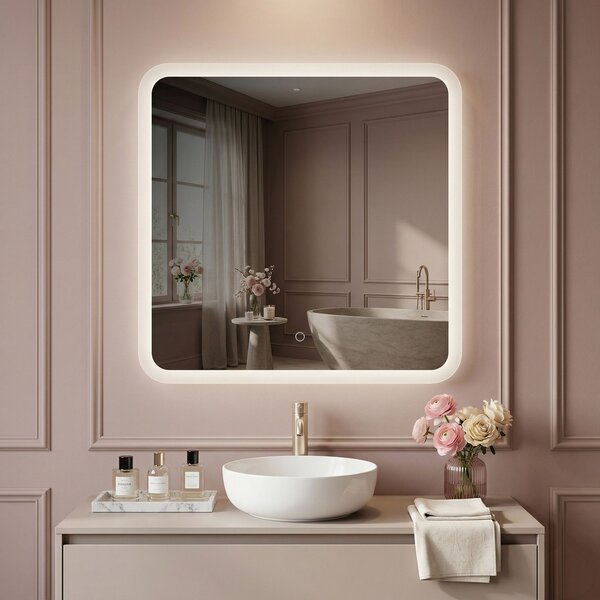 Mirror LED 70x70cm TOP-2