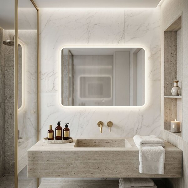 Mirror LED 80x60cm TOP-3