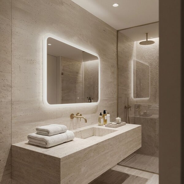 Mirror LED 80x60cm TOP-3