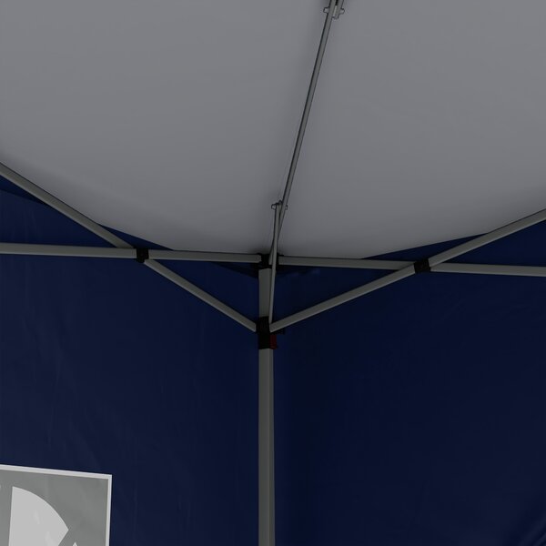Outsunny 3 x 3m Pop Up Gazebo with Sides, Portable Water Resistant for Weddings, Camping & Outdoor Events, Blue Aosom UK