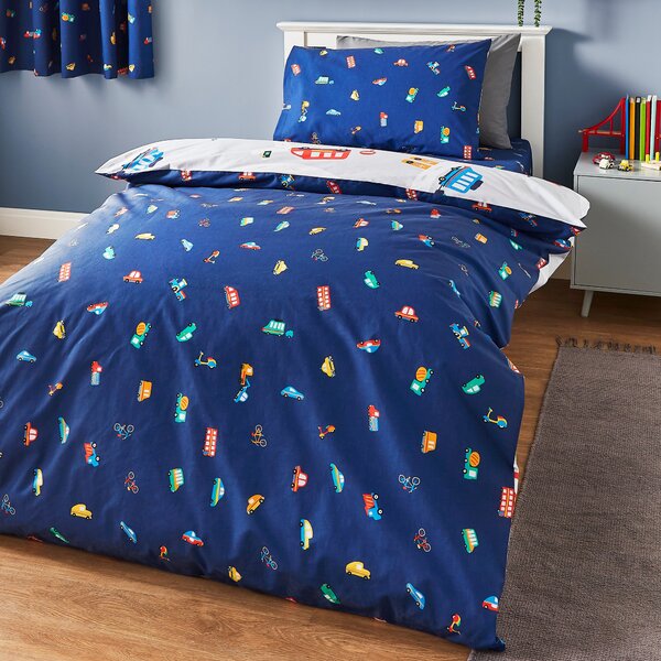 Transport Duvet Cover and Pillowcase Set