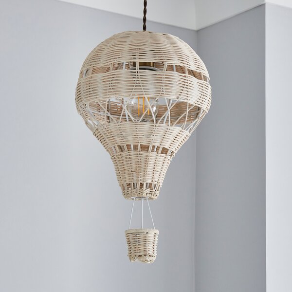 Hot Air Balloon Rattan Easy Fit Pendant Shade