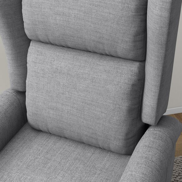 HOMCOM Power Lift Chair for Elderly, Electric Riser Recliner Armchair with Remote Control, Grey Aosom UK