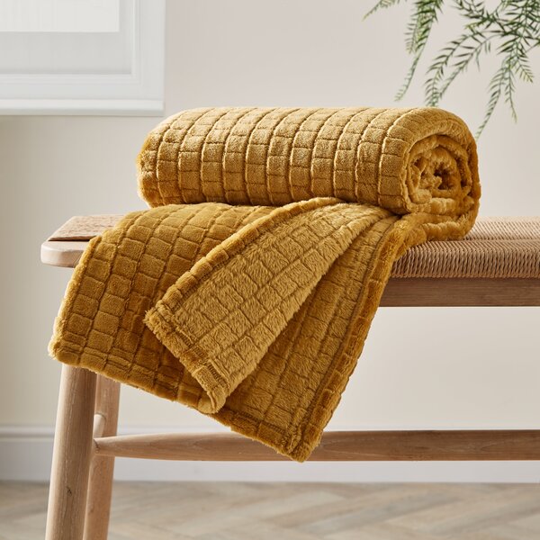 Embossed 130cm x 180cm Throw Blanket