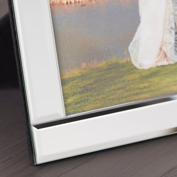 Luxe Silver Mirrored Photo Frame