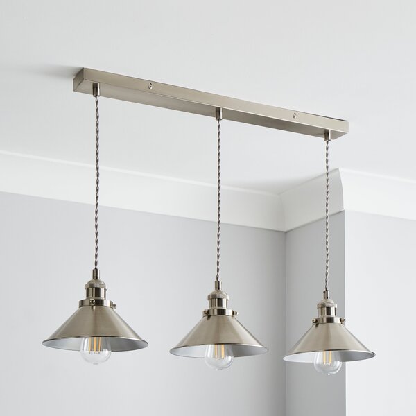 Logan 3 Light Industrial Diner Ceiling Light