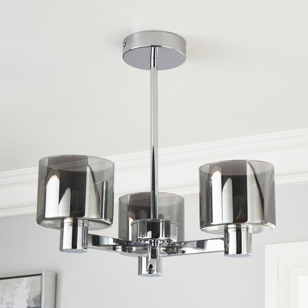 Erin 3 Light Semi Flush Ceiling Light