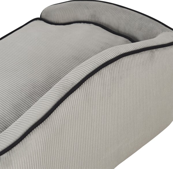PawHut Pet Sofa Dog Bed Couch Cat Kitten Sponge Removable Cushion Lounge Grey 66.5 x 45 x 35.5 cm