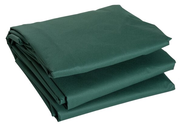 Outsunny 600D Garden Furniture Cover Outdoor Garden Rattan Furniture Protection Oxford Set Cover Waterproof Anti-UV Green 205x145x70cm Aosom UK
